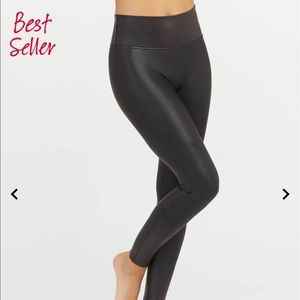 SPANX Leather Leggings - like new condition
